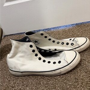 Converse White High-Top Sneakers